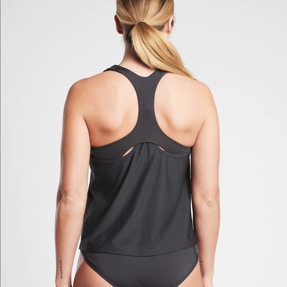 Athleta Cross Train Tankini // Black - Picture 4 of 10